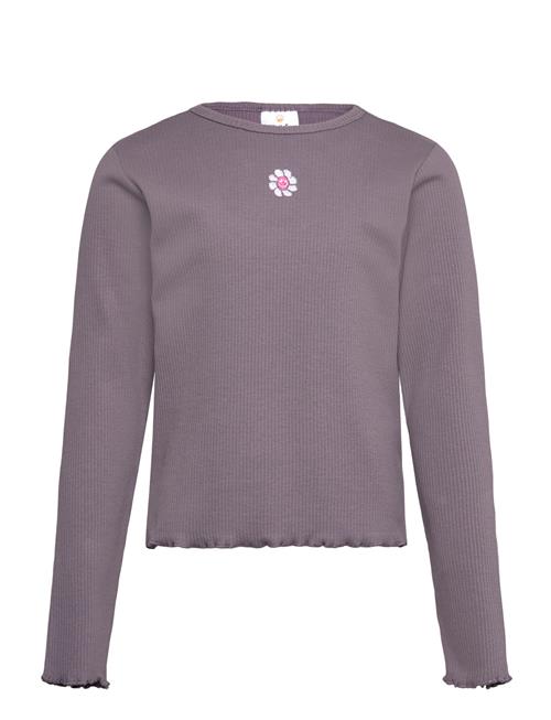 Tnperrin Short L_S Rib Tee The New Purple