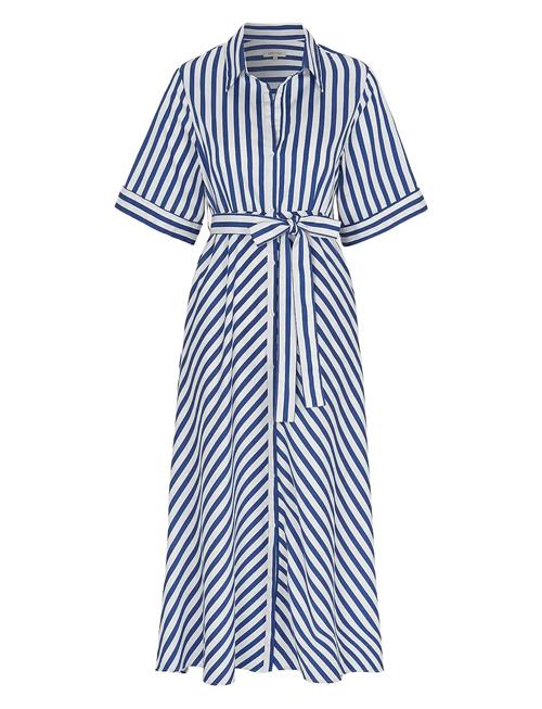 Se Astrid Striped Dress Newhouse Navy ved Booztlet