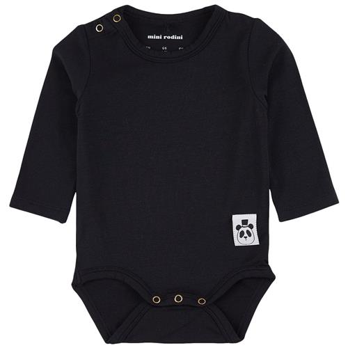 Mini Rodini Babybody Sort Black-68/74 cm  Sort  68/74 cm  unisex