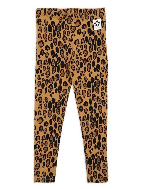 Mini Rodini Leopard-leggings Beige  Beige-104/110 cm  Beige  104/110 cm  unisex