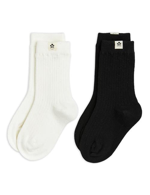 Mini Rodini Sokker I Uldblanding 2-pak Multi  Multi-28-31 EU Wool Rød  28-31 EU  unisex