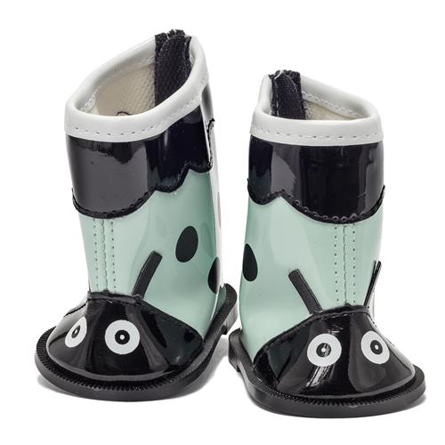 Skrållan Skrållan Dukke Mariehøne-støvler Green  One Size-Green  Grøn  One Size 3 Y+ unisex