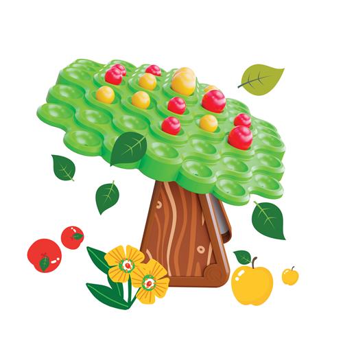 Quercetti Quercetti - Stay Apple Balanced Balance-spil Multi  One Size-Multi  Grøn  One Size  unisex