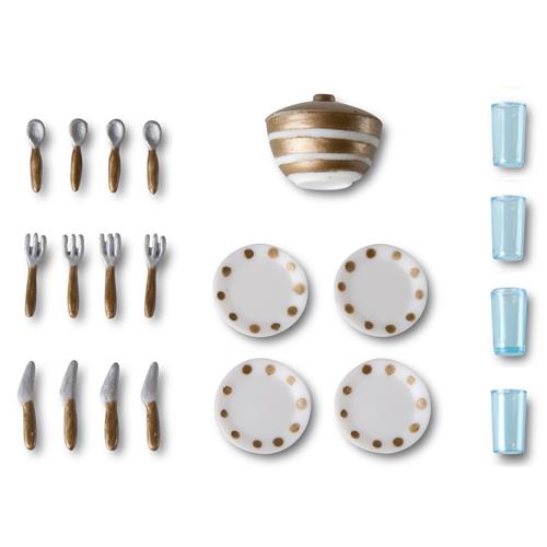 Lundby Lundby Bordservice Til Dukkehus Multi  One Size-Multi  Hvid  One Size 4 Y+ unisex