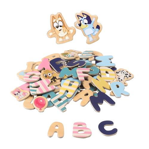 Micki Bluey Magnetiske Bogstaver Multi  One Size-Multi  Gul  One Size 3+ Years unisex