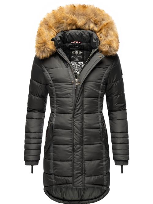 Se NAVAHOO Vinterfrakke 'Papaya'  basalgrå ved About You