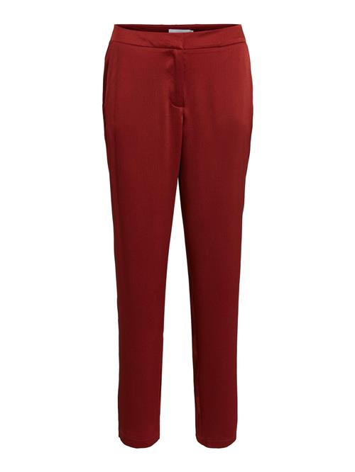 VILA Bukser 'Dubla'  mørkerød