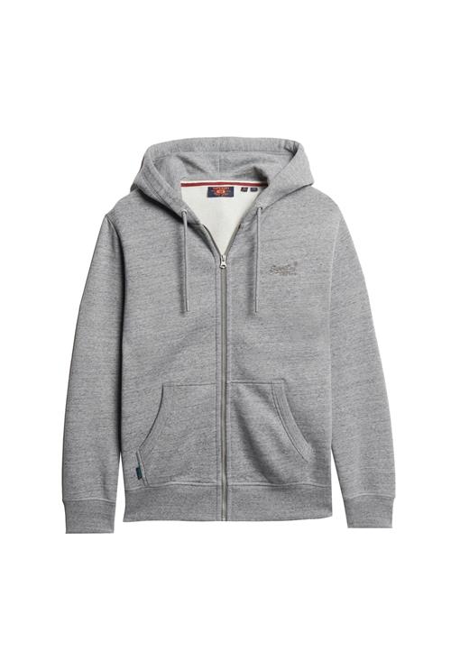 Superdry Sweatjakke 'ESSENTIAL'  grå-meleret