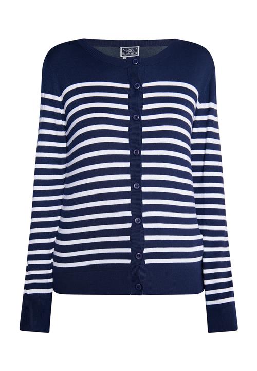 DreiMaster Maritim Cardigan  marin / hvid