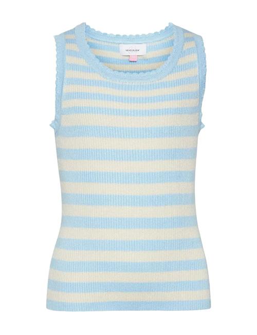 Vmfiji Sl U-Neck Top Ga Girl Vero Moda Girl Blue