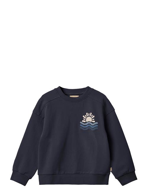 Sweatshirt Sander Wheat Navy