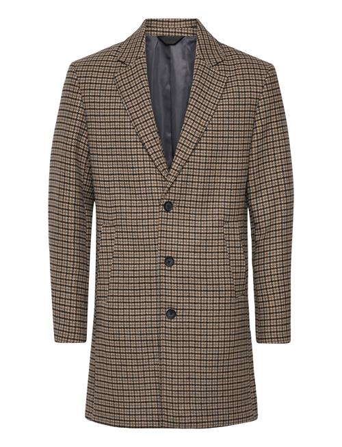 Jack & Jones Jjeharrison Wool Blend Coat Sn Jack & J S Brown