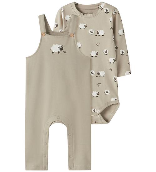 Name It Sæt - Sweat smækbukser/Body l/æ - NbmVonne - Island Foss