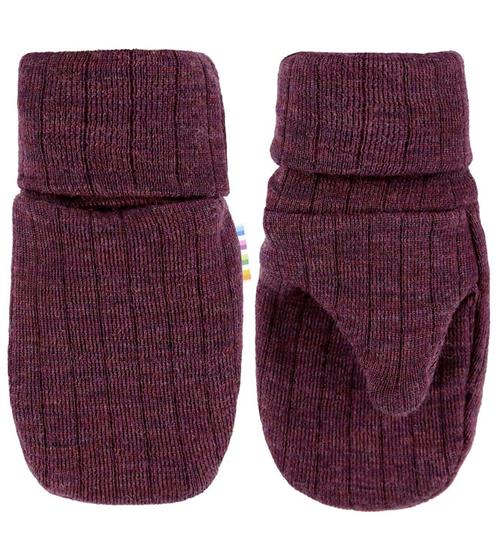 Joha Luffer - Uld - Rib - Blomme