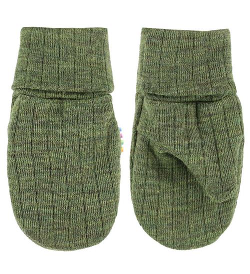 Joha Luffer - Uld - Rib - Mørk Oliven