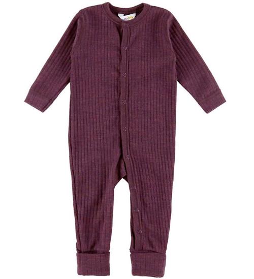 Joha Natdragt - Uld - Rib - Blomme