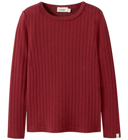 Lil' Atelier Bluse - Rib - NmfRita - Red Dahlia