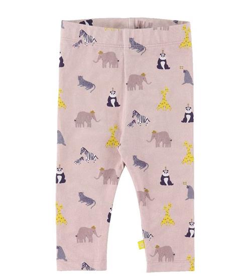 Smallstuff Leggings - Zoo Garden - Rose
