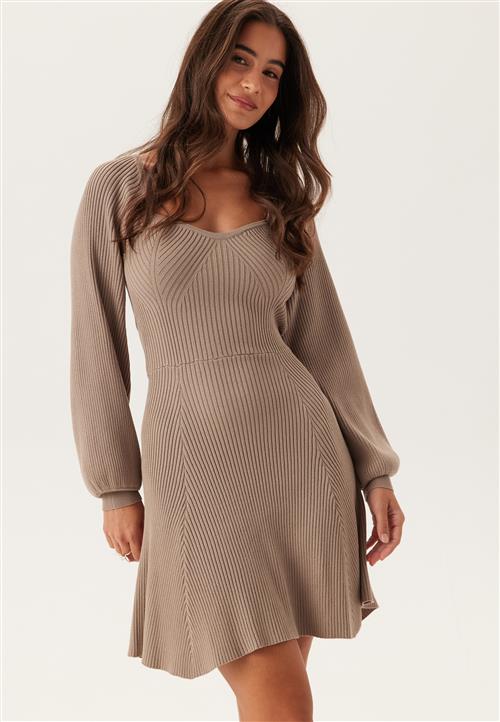 BUBBLEROOM Knitted Short Skater Dress