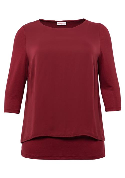 SHEEGO Bluse  rubinrød
