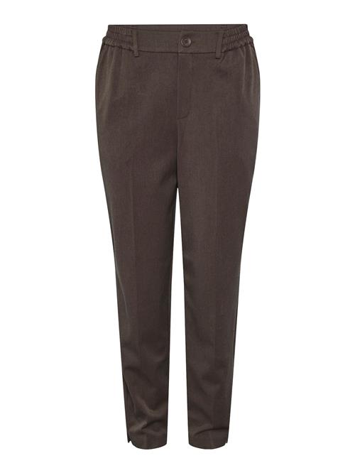 Se PIECES Bukser med fals 'Camil'  mørkebrun ved About You