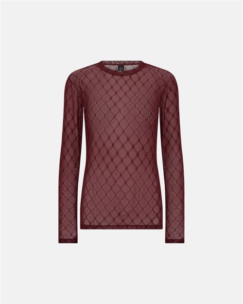 Bluse ´Mesh´ | Polyamid | Bordeaux