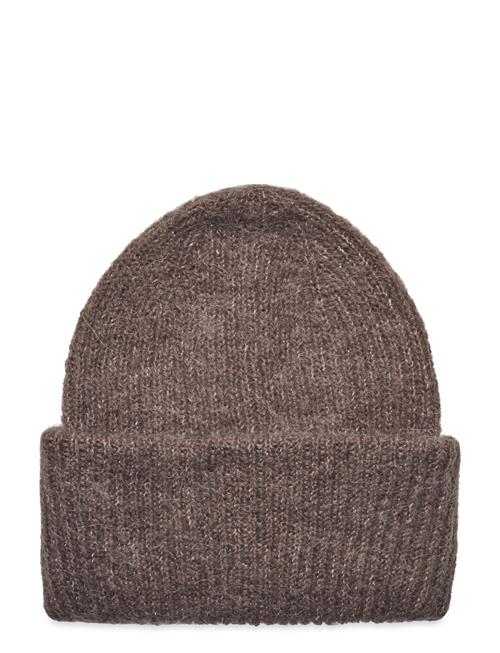 Pcbera Alpaca Wool Hood Noos Pieces Brown