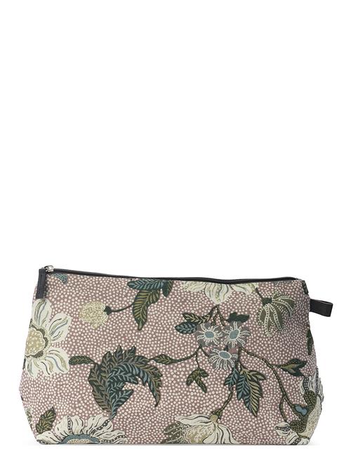 Cosmetic Bag Flower Linen Ceannis Patterned