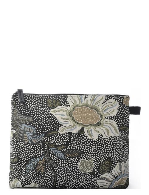 Cosmetic Bag Flower Linen : Medium Ceannis Patterned