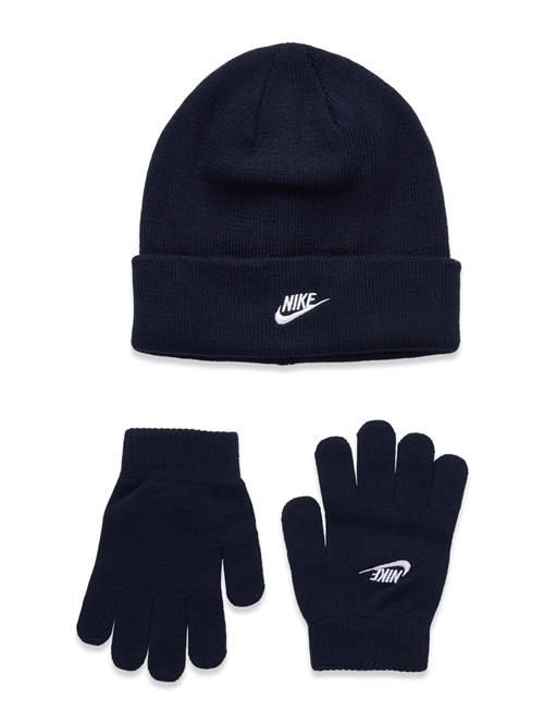 Boys Club Beanie/Glove Set Nike Navy