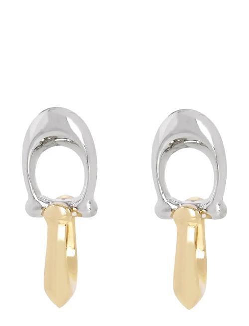 Coach Signature C Drop Earrings Coach Accessories Gold
