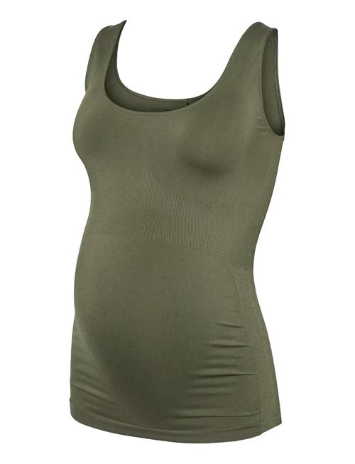 Mlheal Tank Top A. Mamalicious Khaki