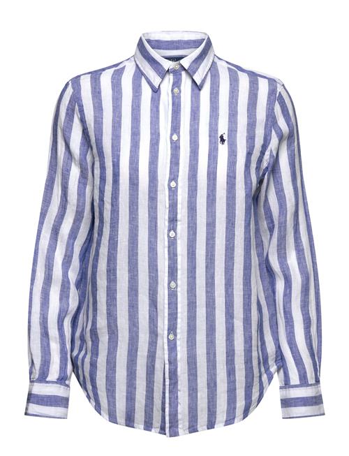 Classic Fit Striped Linen Shirt Polo Ralph Lauren Navy
