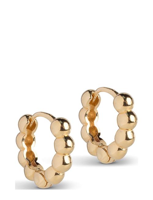 Ball Small Hoops Enamel Copenhagen Gold
