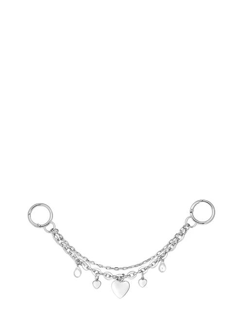 Chain W. Pearly Heart Bag Charm SUI AVA Silver