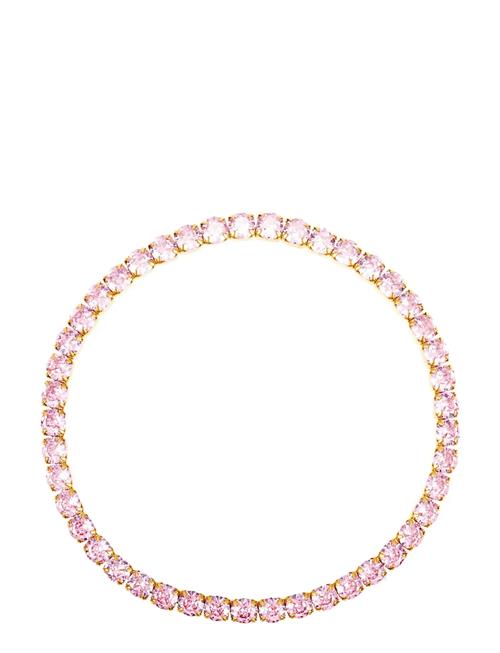 Elastic Tennis Bracelet By Jolima Pink