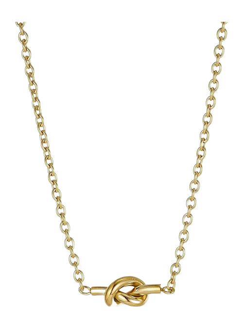 Knot Necklace Bud To Rose Gold