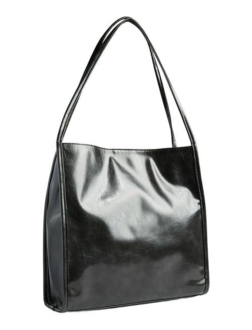 Pcmalou Patent Shopping Bag Wb Pieces Black