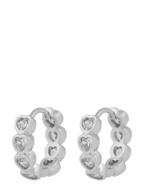 Lovely Crystal Ring Ear SNÖ Of Sweden Silver