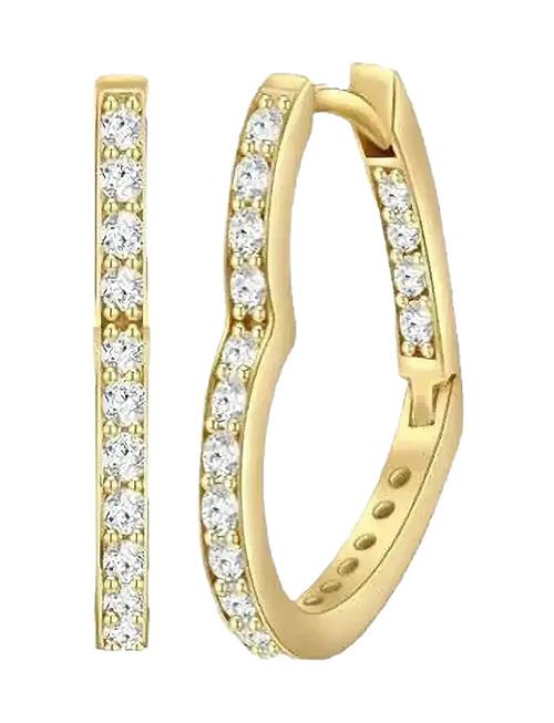 Lovely Oval Crystal Ear SNÖ Of Sweden Gold