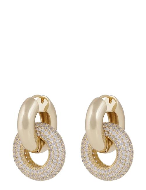 Liz Double Ring Crystal Ear SNÖ Of Sweden Gold