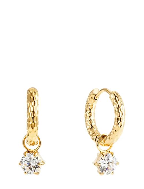 Como Hoop Earring Crystal By Jolima Gold