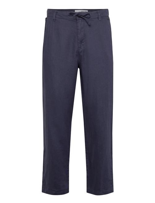 Slh180 Relaxed Cropped Magnus Sun Pant Selected Navy