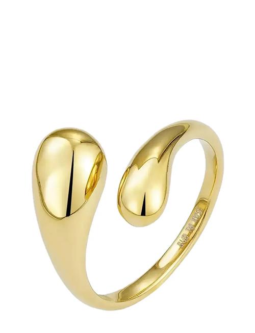 Mini Drop Ring Gold Bud To Rose Gold