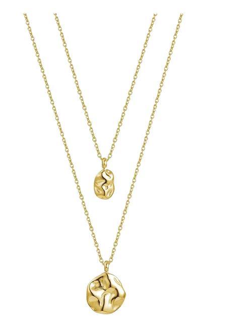 Kaia Duo Necklace Silver Bud To Rose Gold