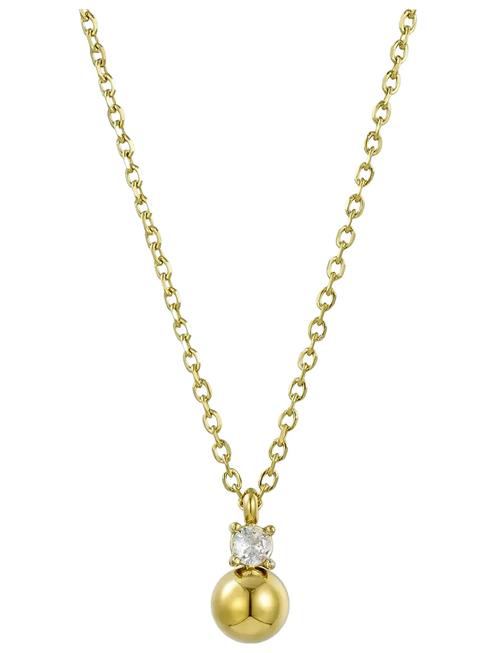 Stella Bead Necklace Silver Bud To Rose Gold