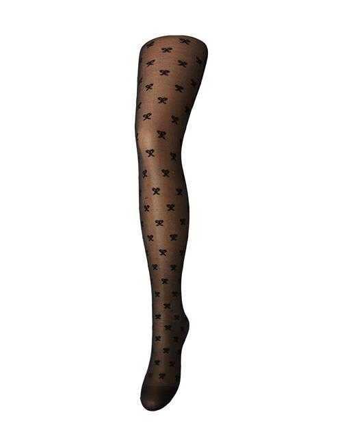 Pcjua Xmas Bow Tights Pieces Black