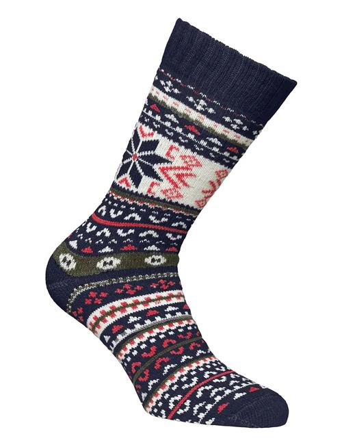 Winter Alpaca Star Alpacasocks&Co Navy