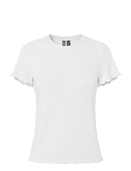 Pcnicca Ss O-Neck Top Noos Pieces White