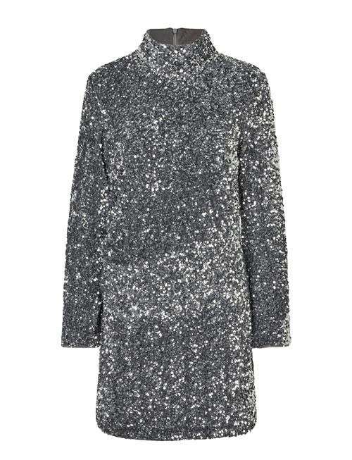 Shimmer Slim Dress Second Female Silver